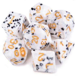 Cookies & Cream Polyhedral Dice Set
