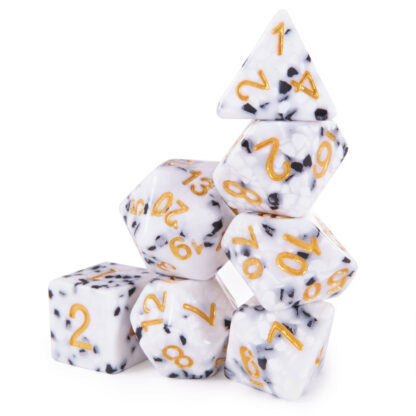 Cookies & Cream Polyhedral Dice Set - Image 3