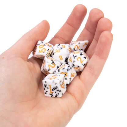 Cookies & Cream Polyhedral Dice Set - Image 5