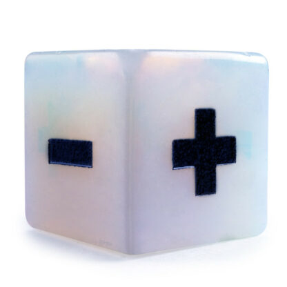 Handmade Stone Fudge Dice, Opalite, 4-Pack - Image 4