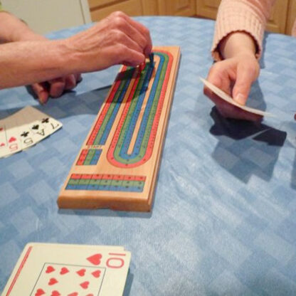 Wooden 3 Track Cribbage Board - Image 3