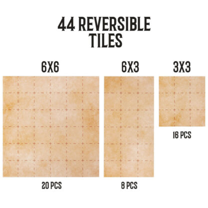 The Master's Atlas Worldbuilding Tiles, Blank/Parchment - Image 4