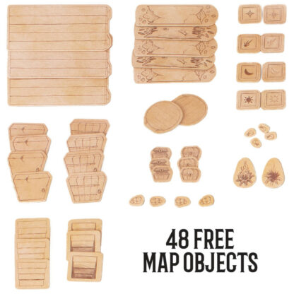 The Master's Atlas Worldbuilding Tiles, Blank/Parchment - Image 3