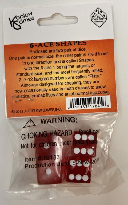 6-Ace Shapes Dice - Image 2