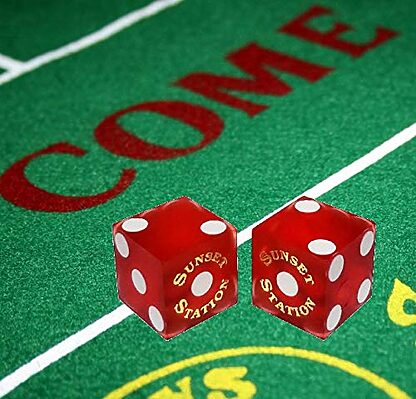 Pair (2) of 19mm Dice Used at the Sunset Station Casino (Copy) - Image 3