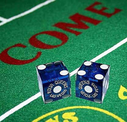 Pair (2) of Four Queens 19 MM Official Casino Dice - Image 2