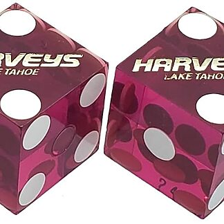 Pair (2) of Harveys Lake Tahoe 19 MM Official Casino Dice