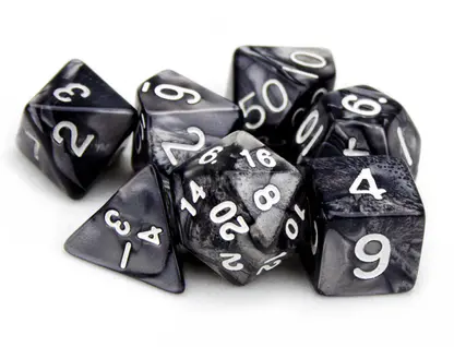 Wiz Dice (Smoke) RPG Role Playing Game Dice Set