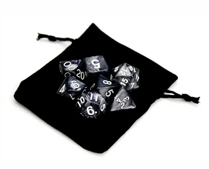 Wiz Dice (Smoke) RPG Role Playing Game Dice Set - Image 3