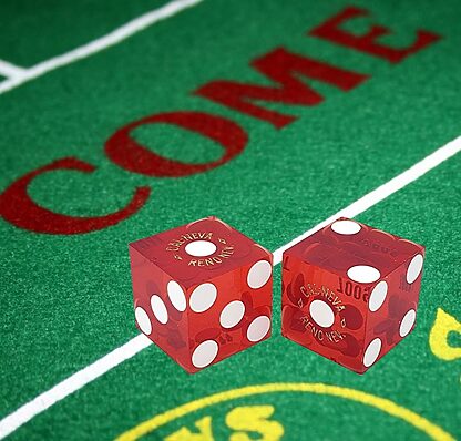 Pair (2) of Cal-Neva 19 MM Official Casino Dice Red - Image 2