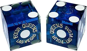 Pair (2) of Four Queens 19 MM Official Casino Dice