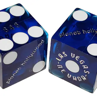 Pair (2) of Planet Hollywood 19 MM Official Casino Dice
